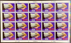 2394 $8.75 Eagle & Moon Sheet of 20 FV $175  1988. - Picture 1 of 5