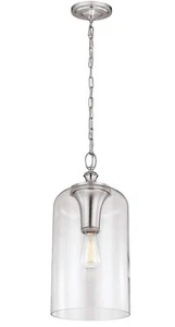 Feiss 1-Light Hounslow Pendant, Brushed Steel - P1309BS - Picture 1 of 3