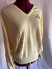 Womens Sweater "Lady Pickering" SZ XL- very soft yellow  made in USA