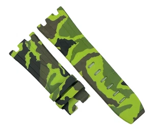 New 28x24 mm Camouflage Pattern Green Color AP Rubber Band - Picture 1 of 2