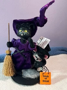 Annalee Halloween 6" Hexe Katze & Maus Figur MAX7291 - Bild 1 von 10