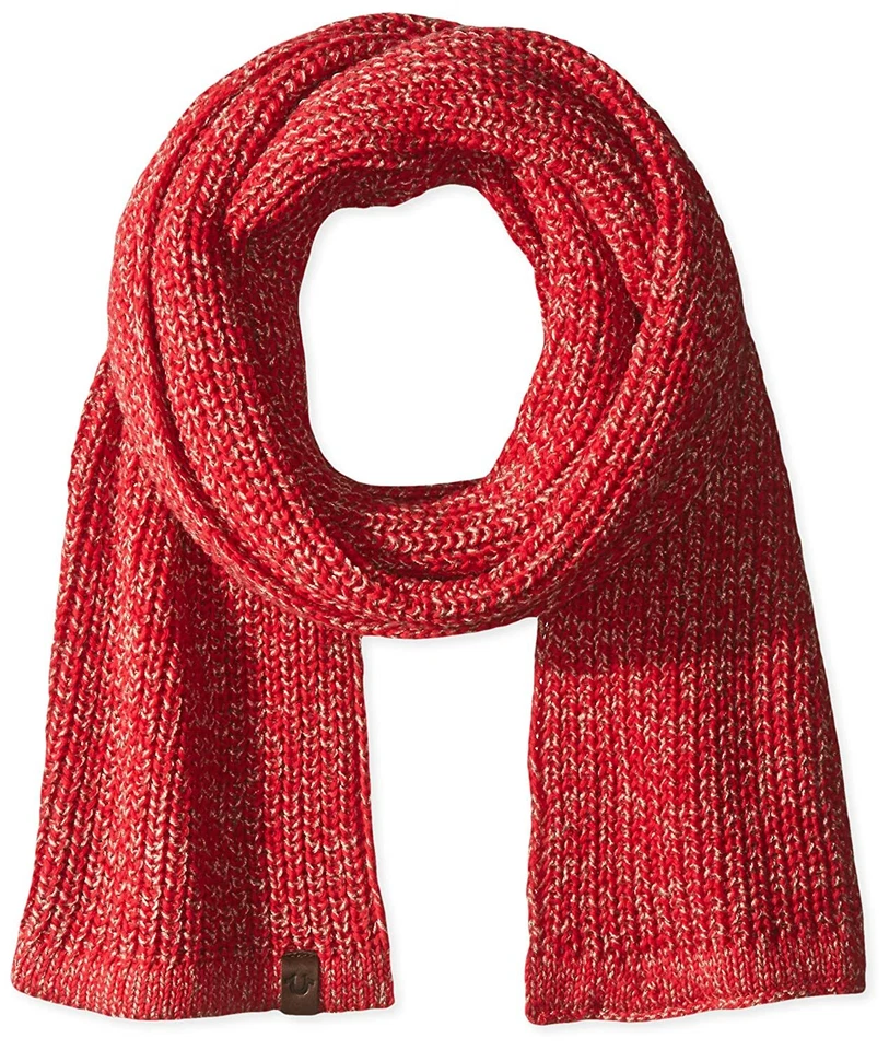 NUEVO CON ETIQUETAS True Religion True Red TR1985 Bufanda Tejida Dos Tonos Invierno Cálida Foto 1 de 1