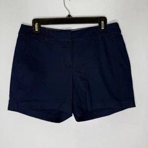 J Crew Women’s Size 6 Navy Chino Shorts 5” Inseam Classic Preppy Summer NEW - Picture 1 of 7