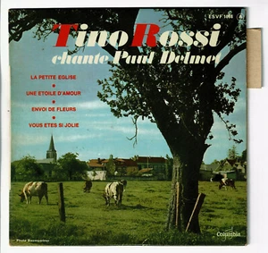 Tino ROSSI Vinyle 45T EP Paul DELMET - LA PETITE EGLISE -COLUMBIA 1068 Languette - Imagen 1 de 3