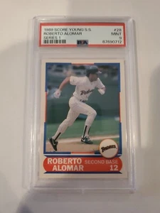 1989 Score - Young Superstars I #28 Roberto Alomar PSA 9 - Picture 1 of 2