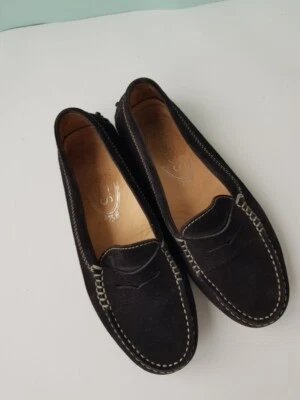 Mocasines Tod's para mujer de gamuza negra para conducir Penny talla 5,5 EU 35 Foto 1 de 4