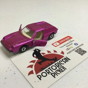 1969 MATCHBOX SUPERFAST #5 PINK LOTUS EUROPA SPORTS CAR 1/64 ENGLAND - Bild 1 von 7