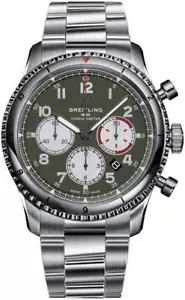 Reloj de acero inoxidable Breitling Aviator 8 B01 Curtis Warhawk 43 mm AB01192A1L1A1 - Imagen 1 de 1