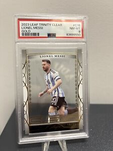 2023 LEAF TRINITY CLEAR LIONEL MESSI Gold /35 SSP PSA 8 Pop 1 None Higher