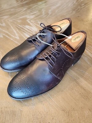 Robert Wayne Mens Utah 201 Leather Lace Up Dress Shoes Brown Size 10.5D Portugal - Image 1 of 4