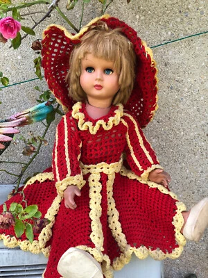 ancienne poupèe bella non marqué et très jolie et très grande - Immagine 1 di 4