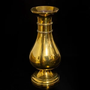 Antique Vintage Brass Church Religious Vase 2500g - Picture 1 of 3