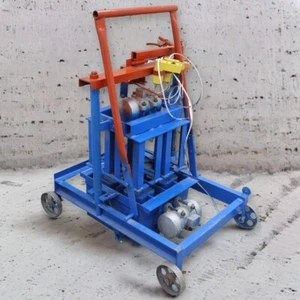 220V Hand-propelled Hollow Soil Block Brick Molder Square Hole Brick Maker - Picture 1 of 20