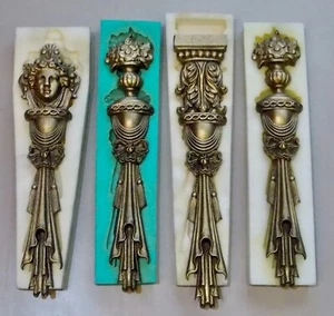 Ornate Decorative Mouldings Four Silicone Rubber Moulds Resin Plaster - Picture 1 of 8