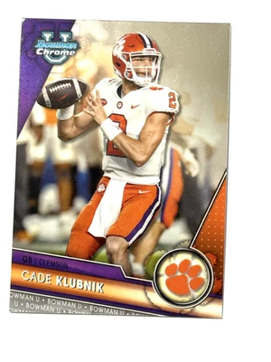 2023 Bowman University Chrome Cade Klubnik RC #33 - Image 1 of 2