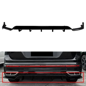 Glossy Black Rear Bumper Splitter Spoiler Lip For VW Tiguan Facelift 21-23 - Picture 1 of 9