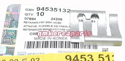 OEM CHEVROLET ACDelco BRAKE HOSE CLIP 94535132 X 2EA Spark (GMKOREAPARTS) - Image 1 of 3