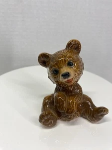 Vintage Goebel W German Brown Baby Bear Cub Ceramic 3.25” Figurine #36010 - Picture 1 of 12