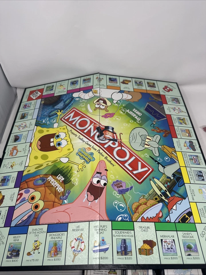 Hasbro Nickelodeon Spongebob Squarepants Monopoly Collectors Edition 2005 - Image 1 of 4