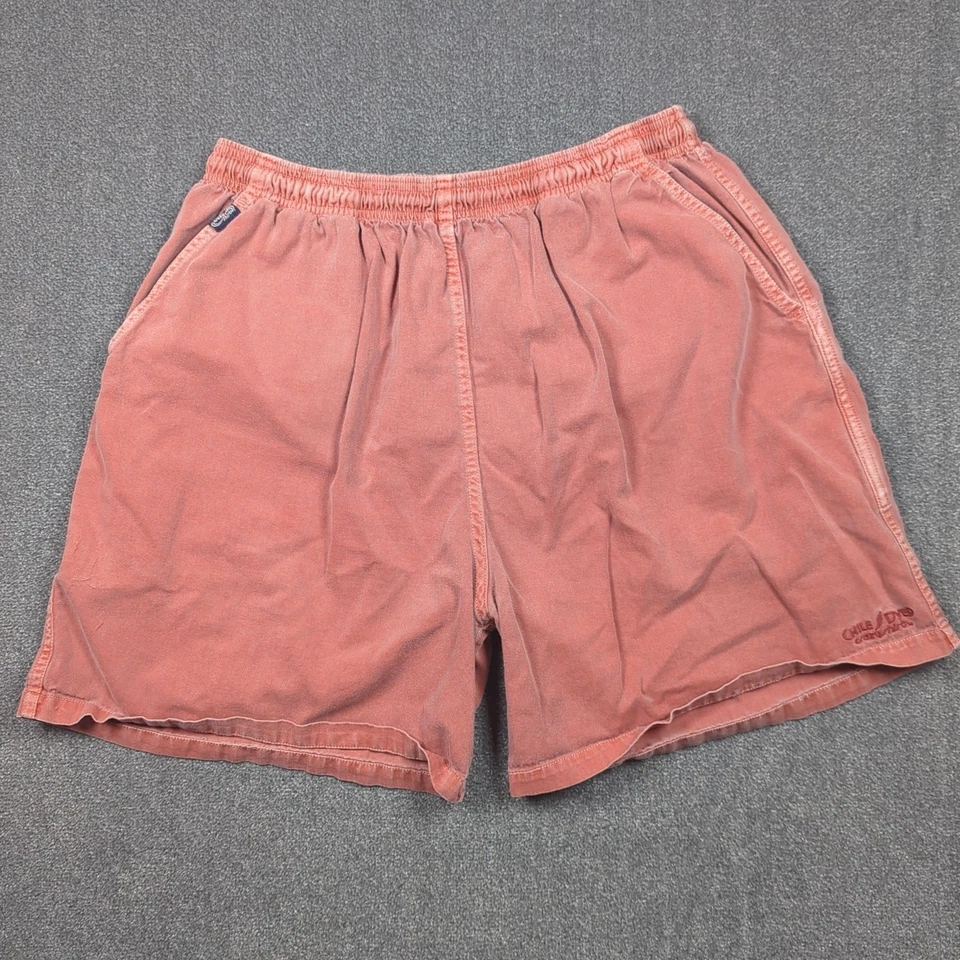 Сумасшедшие рубашки Гавайи Чили окрашенные шорты без застежек 6 дюймов мужские XL красный шнурок хлопок - Изображение 1 из 4