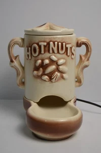 Scalda Noci Vintage Ceramica Barware Mancave FUNZIONA Birra Brewereiana Arachidi - Foto 1 di 20