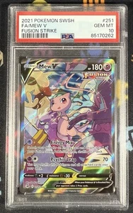 Mew V 251/264 PSA 10 Gem Mint Fusion Strike Pokemon - Picture 1 of 2