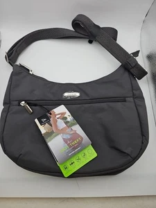 Travelon Anti-Diebstahl Essentials East/West Hobo Bag | Smoke | Brandneu mit Etikett - Bild 1 von 2