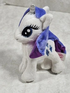 Hasbro My Little Pony Rarity 6 Inch White With Purple Mane Plush Preowned - Picture 1 of 11