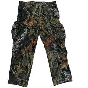 Cabelas Hunting Pants Mens 42x31 Green GoreTex Camo Mossy Oak Break Up Lined - Picture 1 of 9