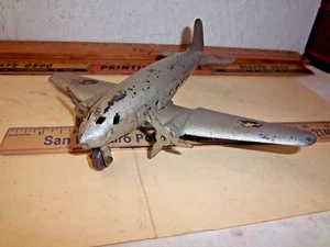 Made in USA Marx Wyandotte 2 Prop Pressed Steel Airplane DC-3 - Picture 1 of 3
