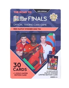 Mini lata Topps Match Attax 101 Road To UEFA Nations Finals Red Match Winner - Imagen 1 de 2