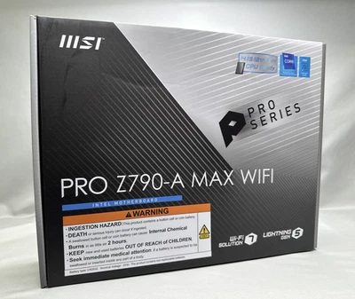 MSI PRO Z790-A MAX WiFi 7 DDR5 ATX LGA1700 Motherboard – NEW! - Image 1 of 3