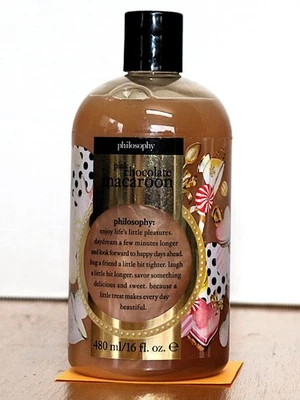 Philosophy Pink Chocolate Macaroon (Christmas Iridescent) 16oz New, Unsed, Seal - Image 1 of 4