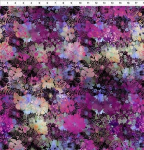Quilting Patchwork Sewing Fabric Jason Yenter I Dream in Color Purple 50x55cm FQ - Picture 1 of 4