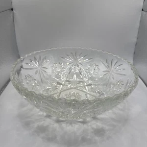 Anchor Hocking Star Of David EAPC Large Serving Bowl 26.5 cms diameter 1960's - Picture 1 of 5