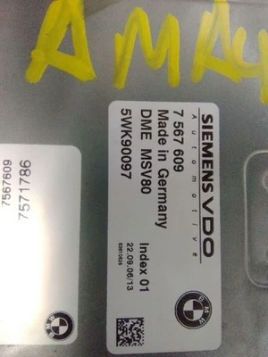 Módulo de control electrónico ECM del motor a través de 2/08 para BMW 328i 19896378 07-08 Foto 1 de 4