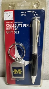Michigan Wolverines College Football Team Pen & Key tag Set - Picture 1 of 2