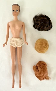Vintage 60er Midge Barbie Fashion Queen Puppe mit blonden kastanienbraunen brünetten Perücken - Bild 1 von 20