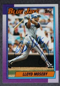Toronto Blue Jays Lloyd Moseby Autographed / signed 1990 Topps baseball card --- - Picture 1 of 1