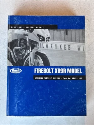 Harley Davidson 2003 Buell Firebolt XB9R manual de servicio P/N 99493-03Y (M1) Foto 1 de 4