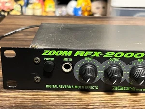 USED ZOOM RFX-2000 Digital Reverb Guitar 1U Rack Unit Multi Effects - Picture 1 of 12
