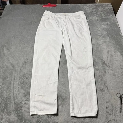 Mother Jeans 女式 25 (28x25.5) 破损镜辍学中腰直筒 — 第 1/4 张图片