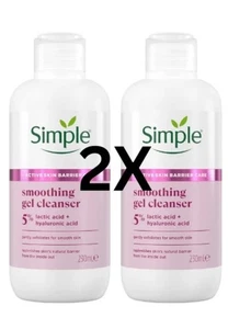 2x Simple Smoothing Gel Cleanser Gesichtsreiniger geeignet 230ml - Bild 1 von 1