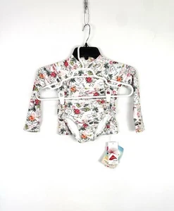 Seafolly Girl’s White Long Sleeve Rashguard Set Size 4T - Picture 1 of 5