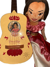 Disney Toy Large Plush Doll Elena of Avalor 20"+ Plastic Guitar Plays 3 Songs