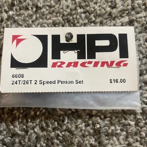 6608 Vintage HPI Racing Spares 24 26t 2 Speed Pinion Set Touring Car - Picture 1 of 2