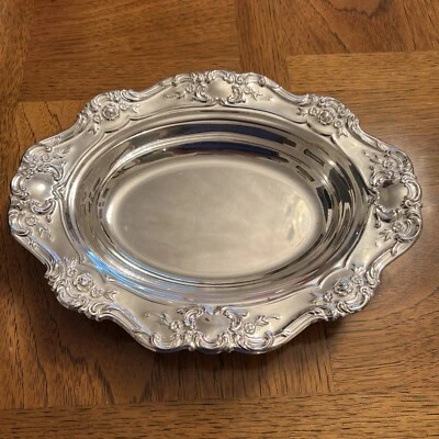 "Towle Old Master 13"" ovalado tazón de verduras plato de plata" Foto 1 de 4