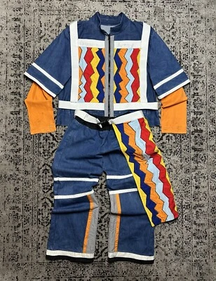 Traje Disfraz Denim Carnaval Monos Guano Personalizado 1 de 1 Vintage Hecho a Mano Foto 1 de 4