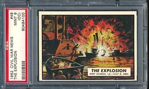 1962 Topps Civil War News #49: The Explosion ~ PSA 9 oc - Picture 1 of 2