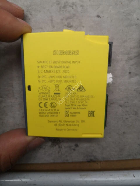Siemens Digital Input Module - Yellow (6ES7136-6BA00-0CA0)